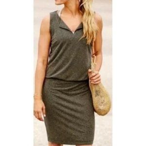 Athleta Vida Jersey Dress (Gray) XS